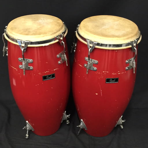 パール コンガ ペア 打楽器 レッド Pearl
