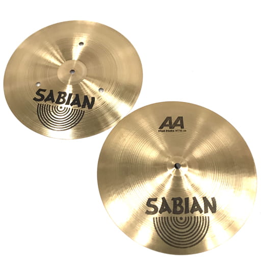 セイビアン 21404 AAシリーズ Flat Hats 14インチ 36cm シンバル トップ ボトム セット
